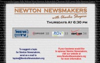 Newton Newsmakers – postcard, side 1